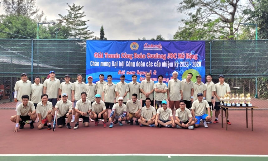 Cửu Long JOC tổ chức giao lưu tennis chào mừng Đại hội Công đoàn các cấp