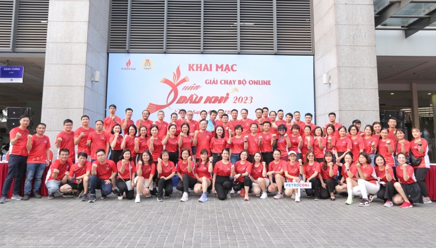 Công đoàn Dầu khí Việt Nam khai mạc giải Chạy bộ online Xuân Dầu khí lần thứ II năm 2023