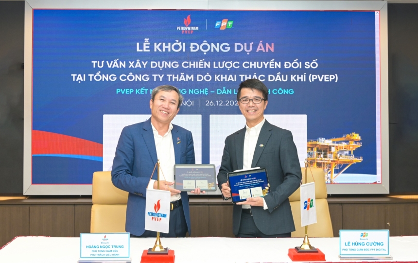 PVEP ký thỏa thuận hợp tác chuyển đổi số với FPT Digital